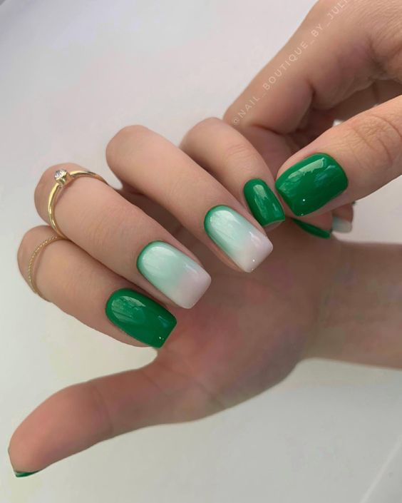 Spring 2024's Fresh Green Nail Trends 16 Ideas