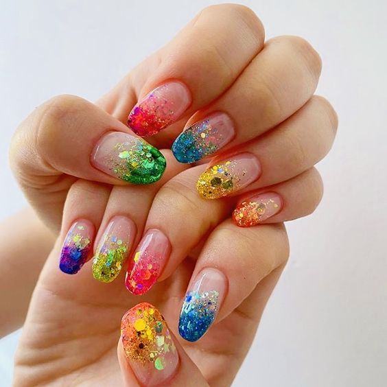 Embracing the Spectrum: Multicolor Nails Spring 2024 16 Ideas