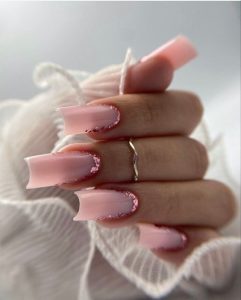 Royal Cosmetics 24 Coffin-Nagelspitzen „Time To Sparkle“ – Klebenägel Mit Design, Inkl. Nagelkleber