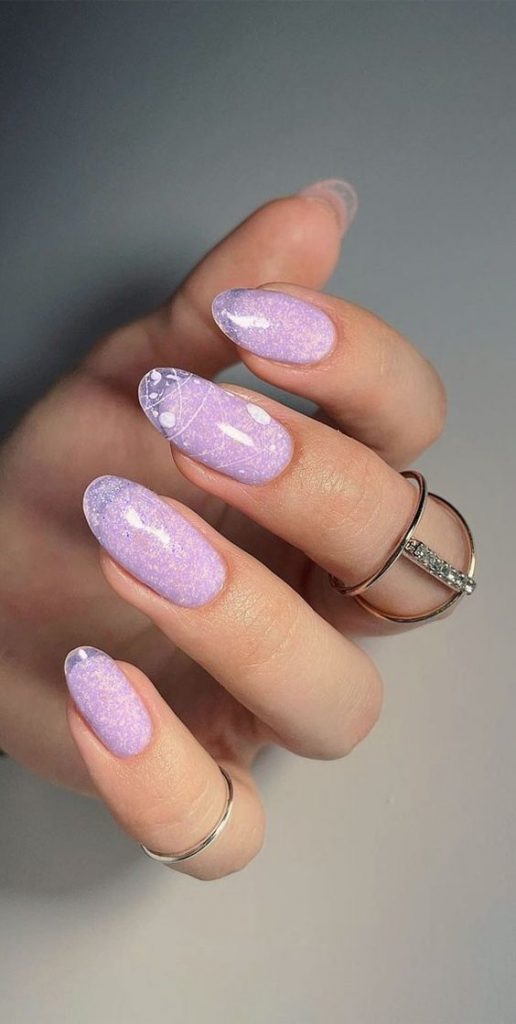 Embrace the Sparkle: Spring Nail with Glitter 2024 16 Ideas