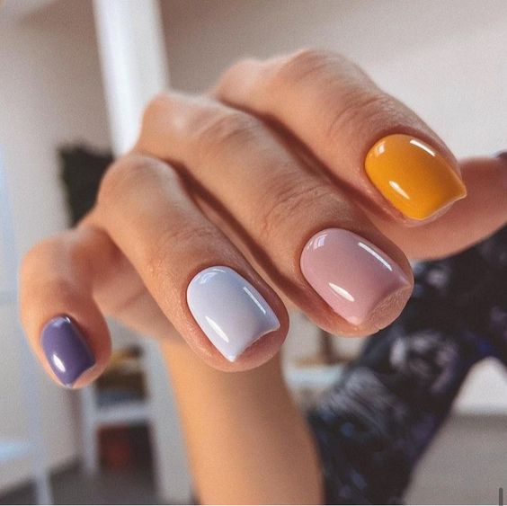 Embracing the Spectrum: Multicolor Nails Spring 2024 16 Ideas