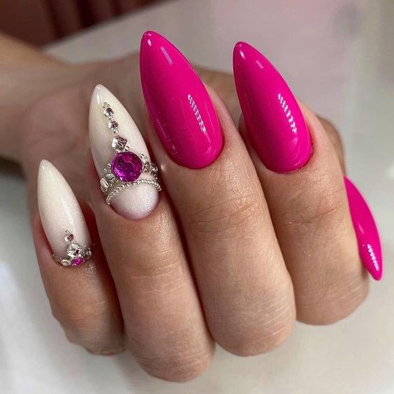 Spring 2024's Trendy Almond Nail Designs 15 Ideas