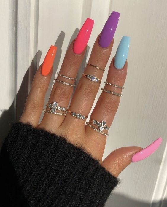 Spring Nails Coffin 2024 16 Ideas: A Splash of Color and Style