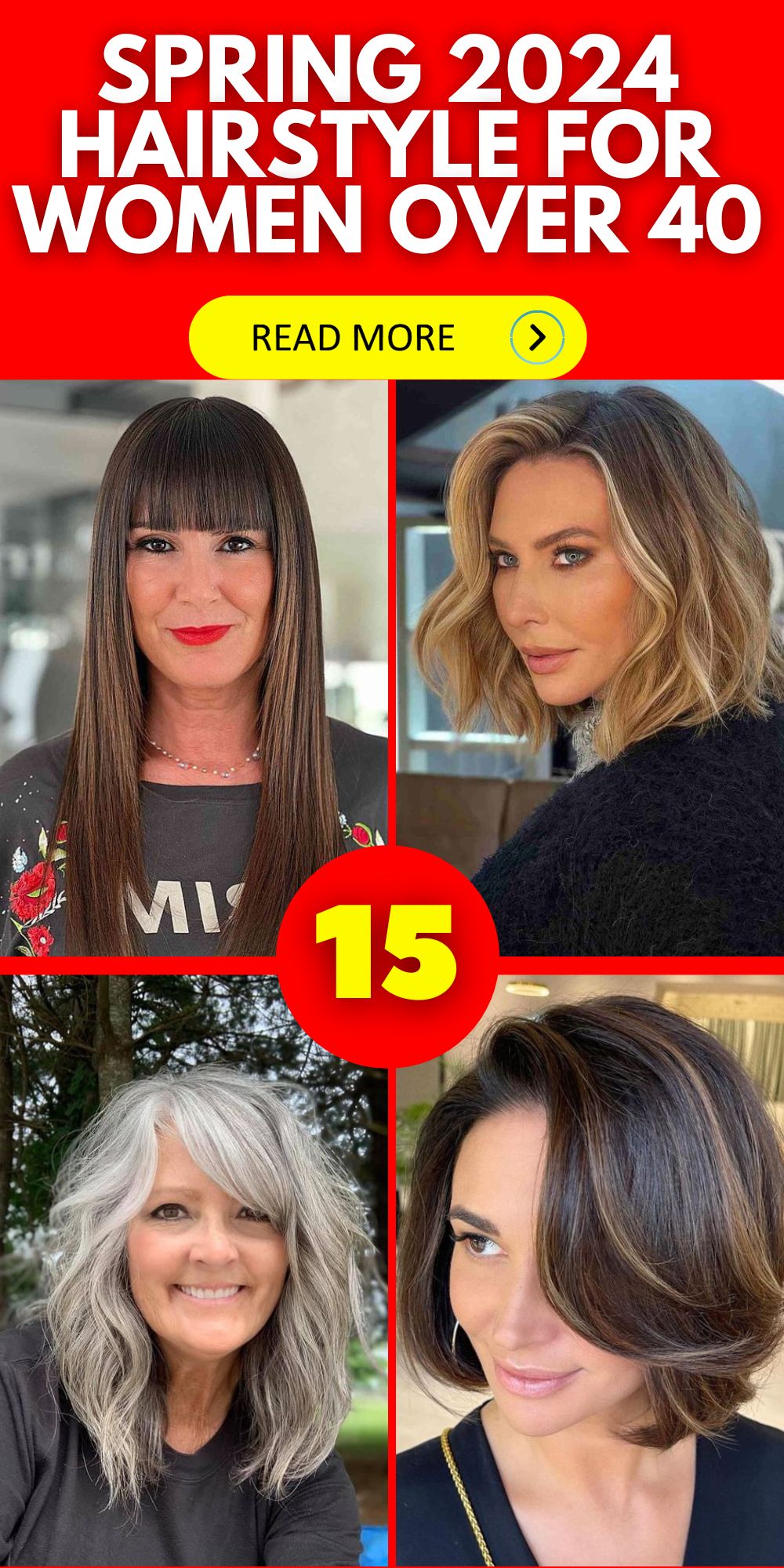 Discover Chic Spring 2024 Hairstyles for the Modern Woman Over 40