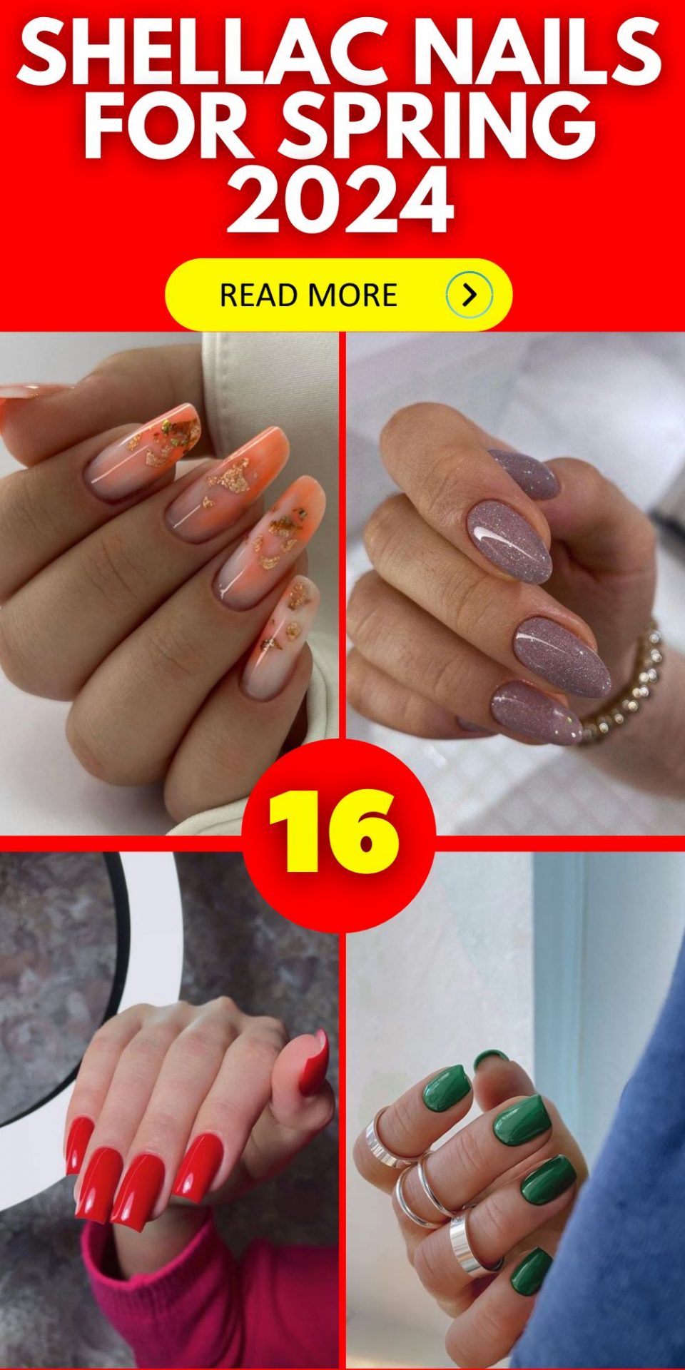 Shellac Nails for Spring 2024: Fresh Designs, Classy Colors & Manicure ...