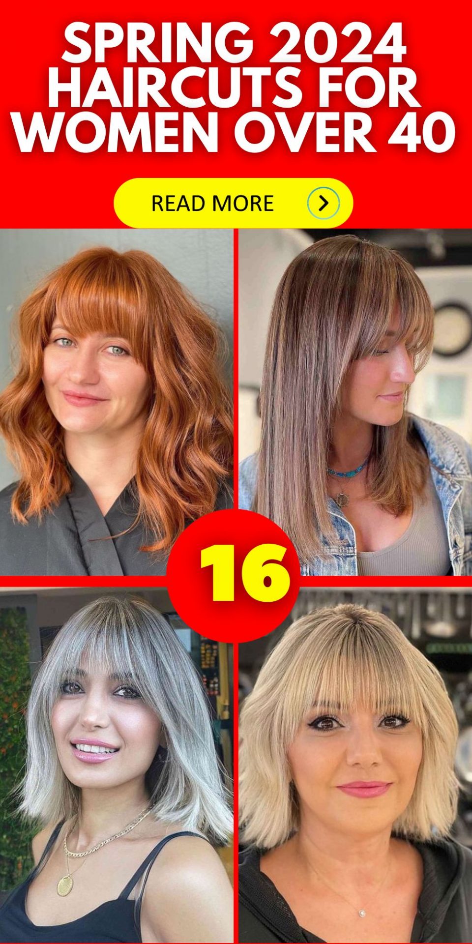 Top Spring 2024 Haircuts for Stylish Women Over 40 Trendy & Modern Cuts