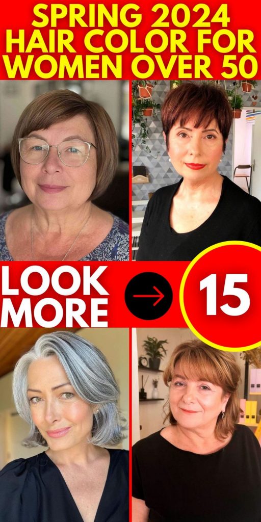 Embrace Spring 2024 Trends: Top Hair Color Ideas for Women Aged 50+