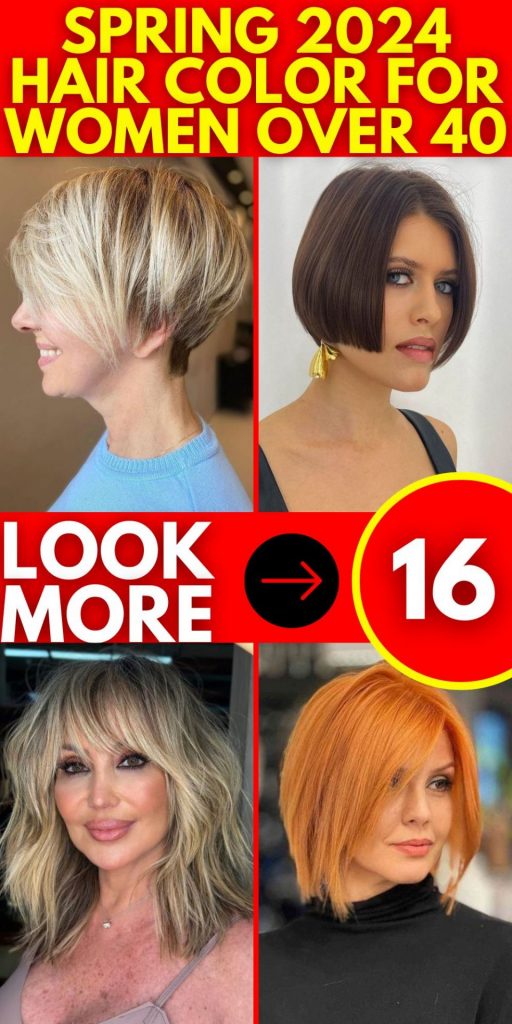 Embracing Elegance: Spring 2024 Hair Color Trends for Women Over 40 16 Ideas