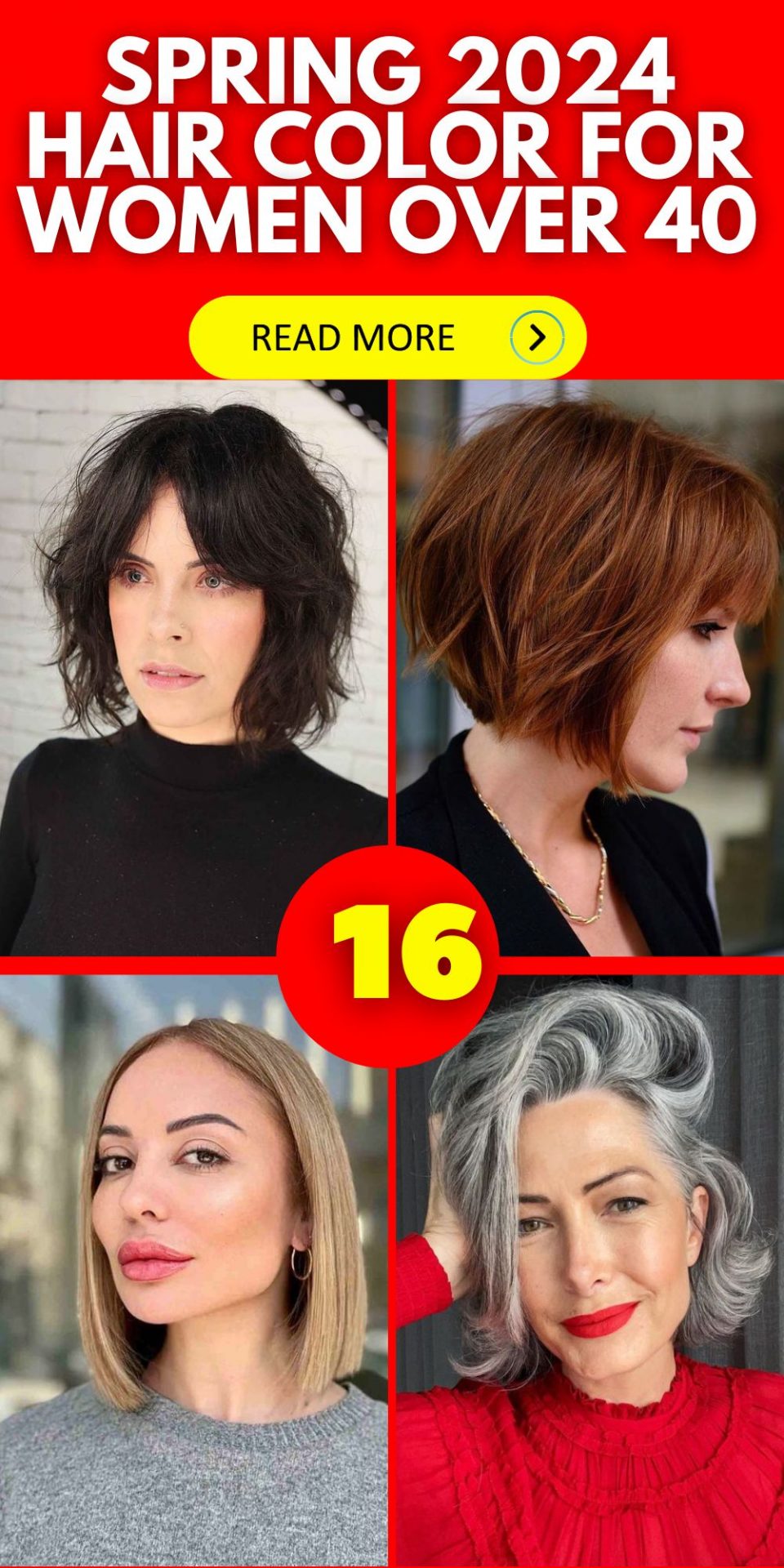 Embrace the Spring 2024 Hair Color Trends for Women Aged 40 and Beyond
