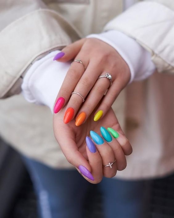 Summer Nails Rainbow 2024 15 Ideas: A Colorful Guide to This Season's Trends