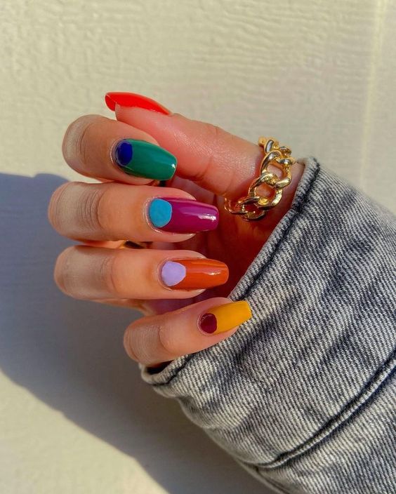 Multicolor Nails The Trendsetter for Summer 2024 16 Ideas