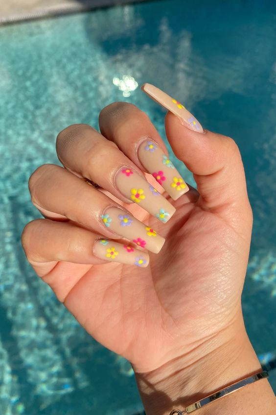 Spring Nails Coffin 2024 16 Ideas: A Splash of Color and Style