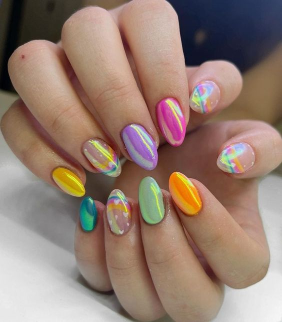 Summer Nails Rainbow 2024 15 Ideas: A Colorful Guide to This Season's Trends