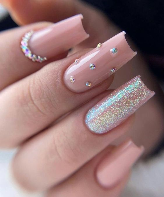 Elevating Your Spring Look with Rhinestone Nails: A Dazzling Trend for 2024 15 Ideas