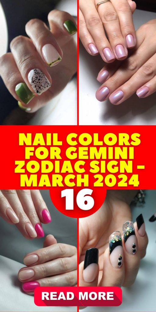 Nail Colors for Gemini Zodiac Sign - March 2024 16 Ideas