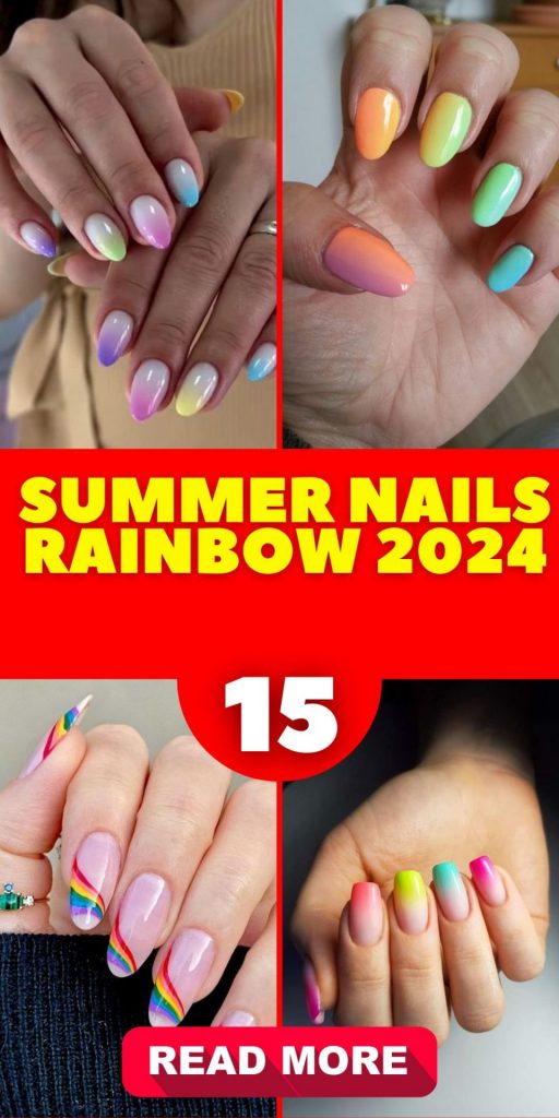 Summer Nails Rainbow 2024 15 Ideas: A Colorful Guide to This Season's Trends