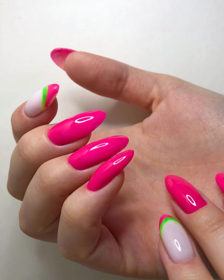 Neon Summer Nails 2024 15 Ideas: A Vivid Expression of Fun and Fashion