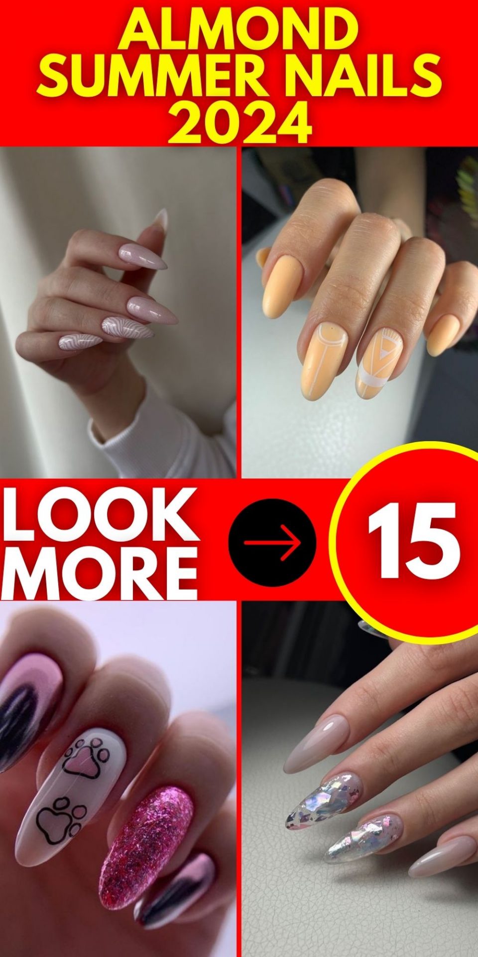 Summer 2024 Almond Nail Designs Cute, Simple, and Trendy Inspirations