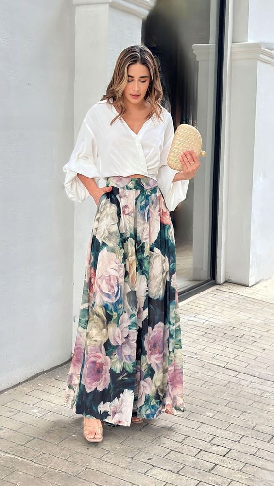 Embracing Summer Elegance with Maxi Skirt Outfits 16 Ideas