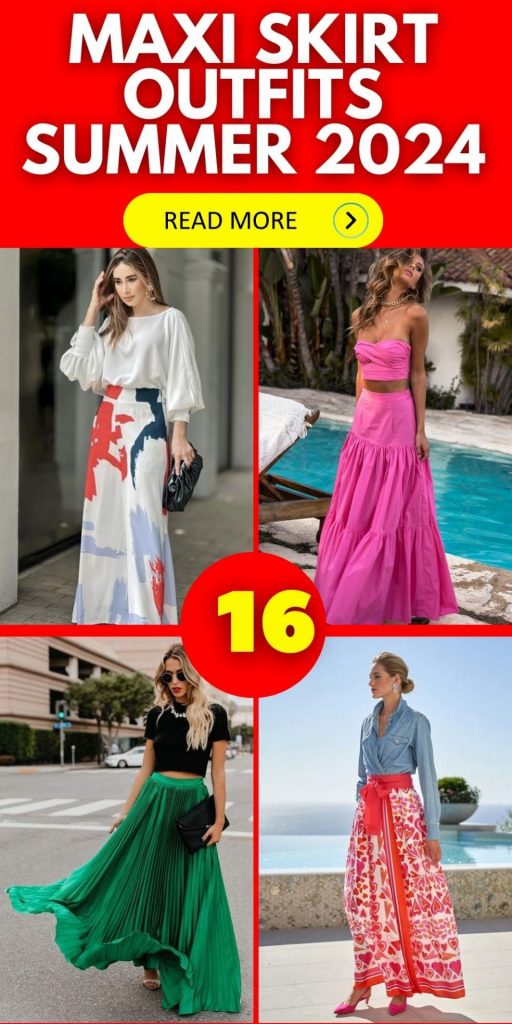 Embracing Summer Elegance with Maxi Skirt Outfits 16 Ideas