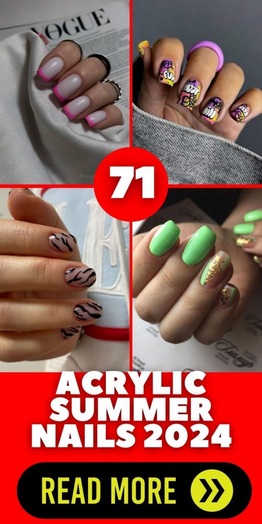 Acrylic Summer Nails 2024 71 Ideas: Your Ultimate Guide to Dazzling Manicures