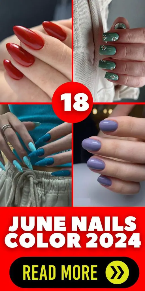 Embracing the June Nail Color Palette of 2024 18 Ideas