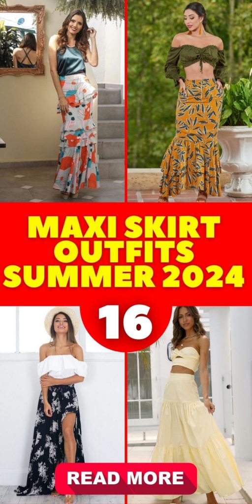 Embracing Summer Elegance with Maxi Skirt Outfits 16 Ideas