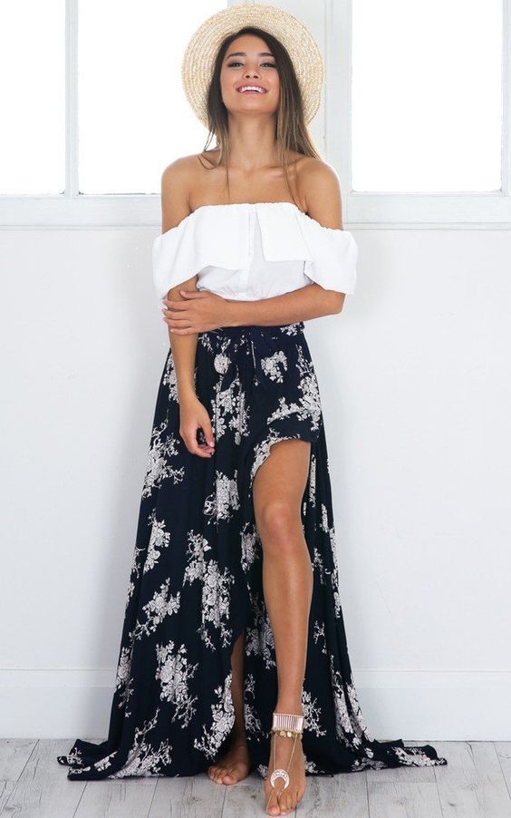 Embracing Summer Elegance with Maxi Skirt Outfits 16 Ideas