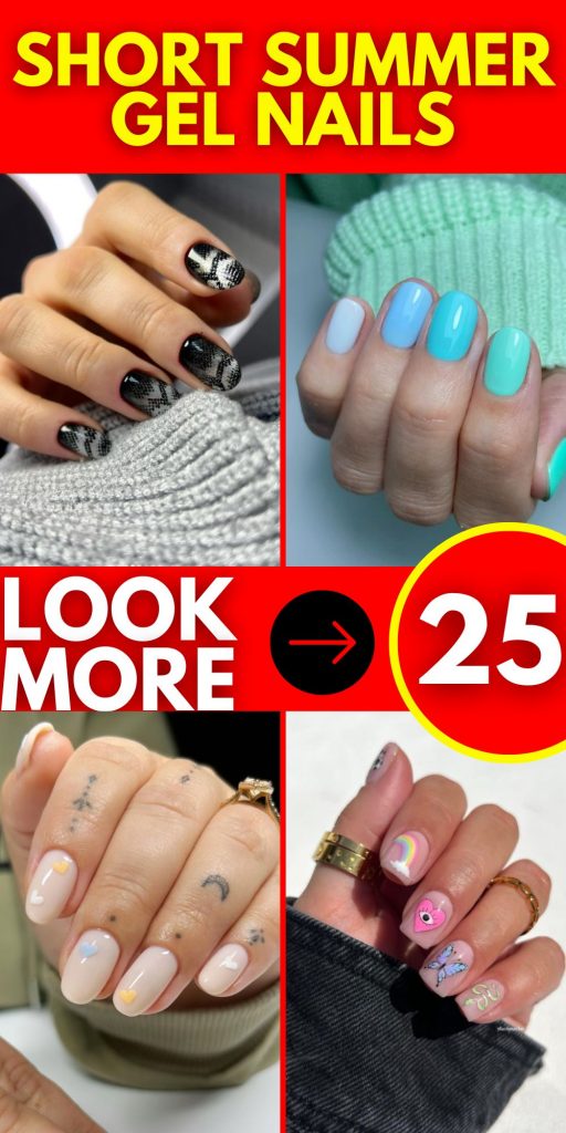 Intriguing Nails for Summery Days: Short and Chic 25 Ideas