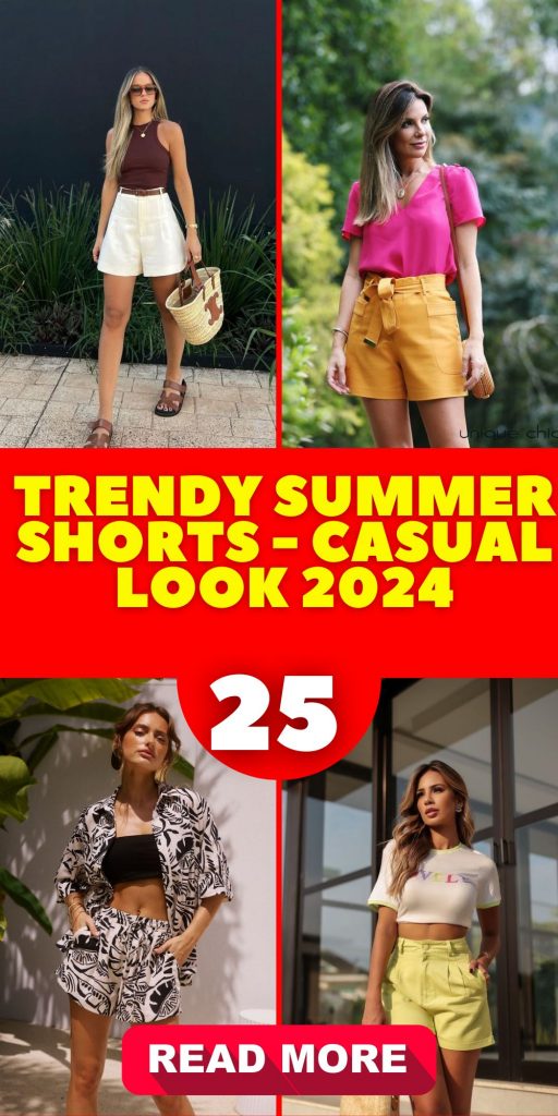 Trendy Summer Shorts 25 Ideas: Your Casual Lookbook for 2024