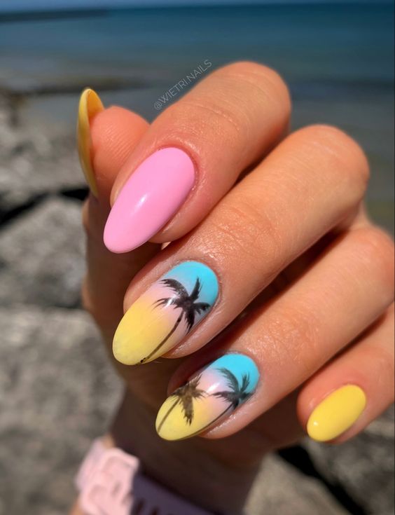 Summer Vacation & Beach Nail 2024 25 Ideas