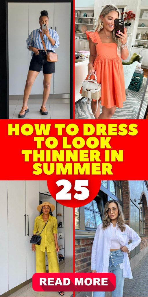 How to Dress to Look Thinner in Summer 25 Ideas