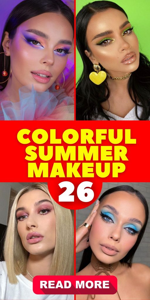 Embracing Color: A Journey into Colorful Summer Makeup 26 Ideas