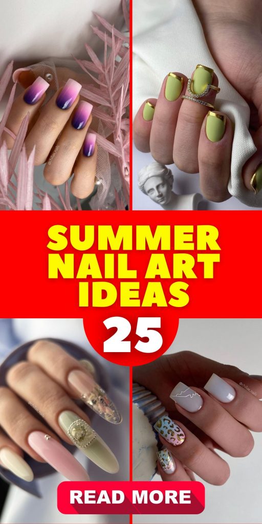 Summer Nail Art 25 Ideas: A Splash of Seasonal Vibrancy