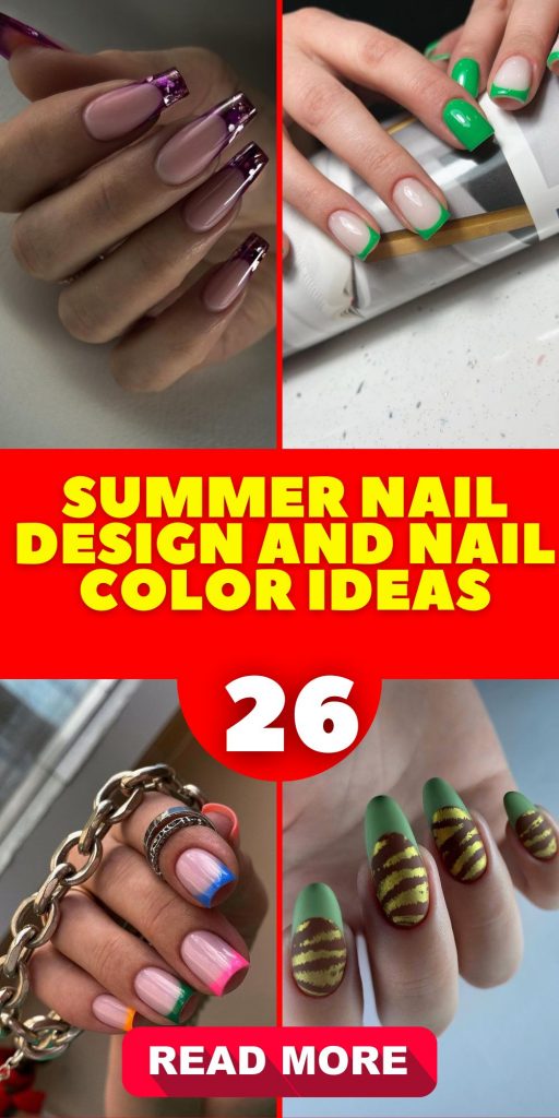 Sizzling Summer French Nails: A Burst of Seasonal Splendor 26 Ideas