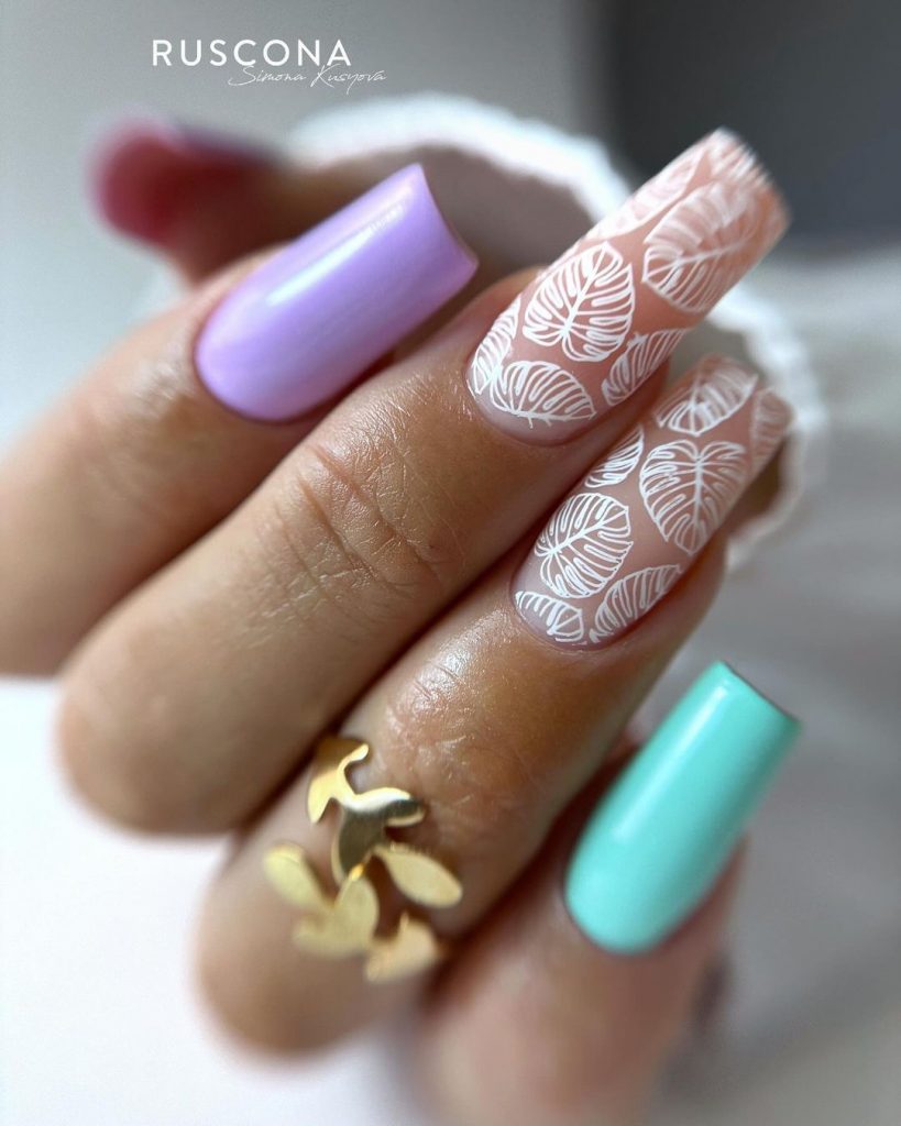 Indulging in the Perfect Vacation Acrylic Nails 26 Ideas: A Symphony of Style and Comfort