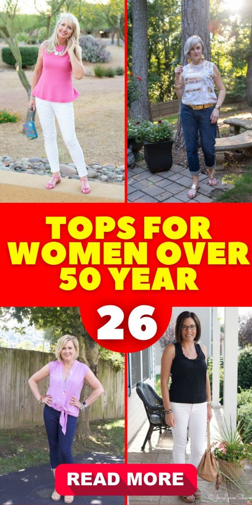 Flattering and Fashionable: Discovering the Best Tops for Women Over 50 26 Ideas