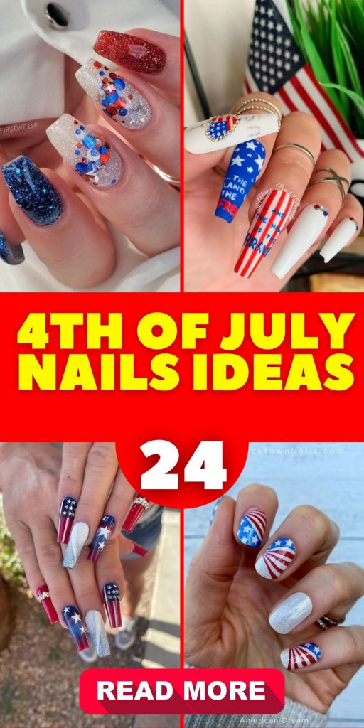 Celebrating Independence with Style: 4th of July Nails 24 Ideas
