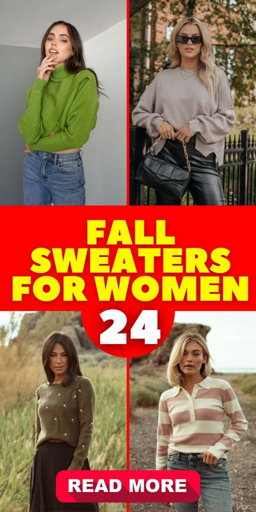 Fall Sweaters for Women: A Stylish Guide 24 Ideas