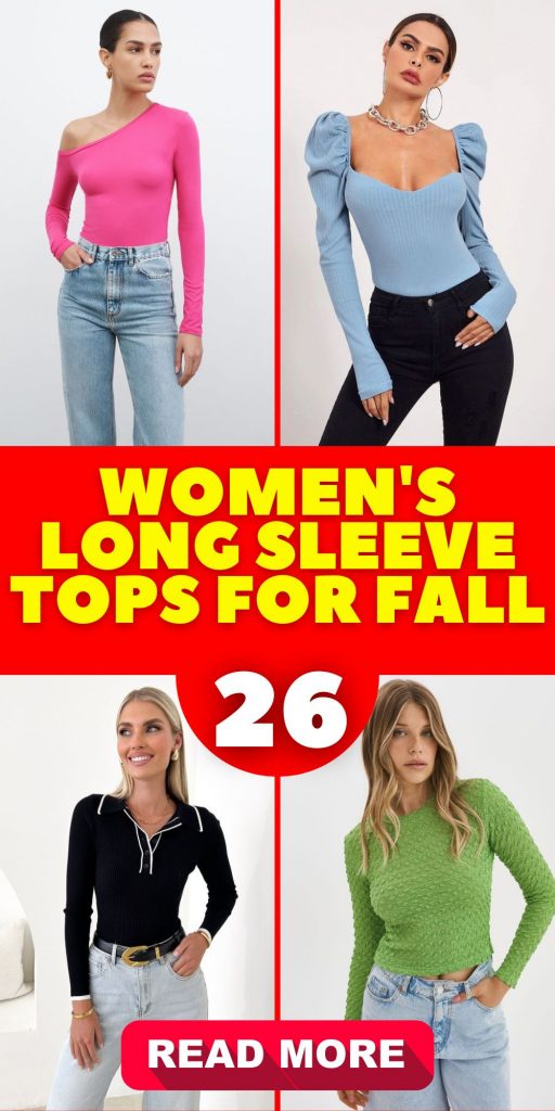 Chic Women's Long Sleeve Tops for Fall 26 Ideas: Trendy and Cozy Styles