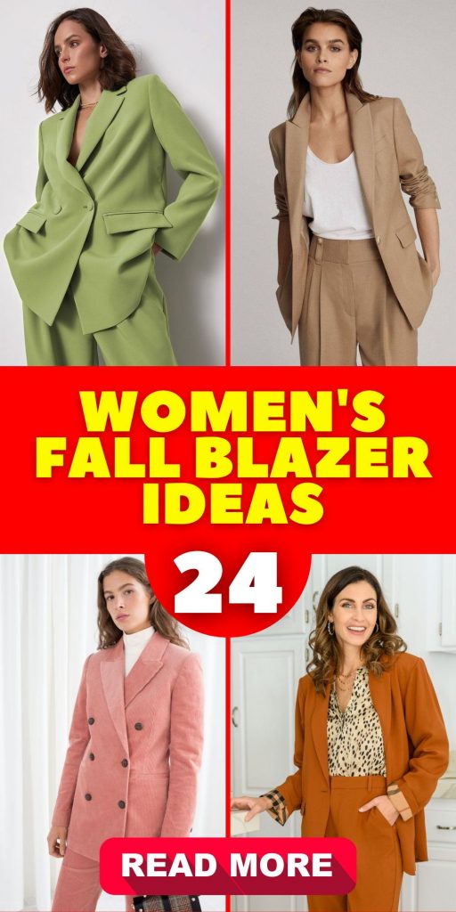 Embrace Fall with Stylish Women's Blazers 24 Ideas