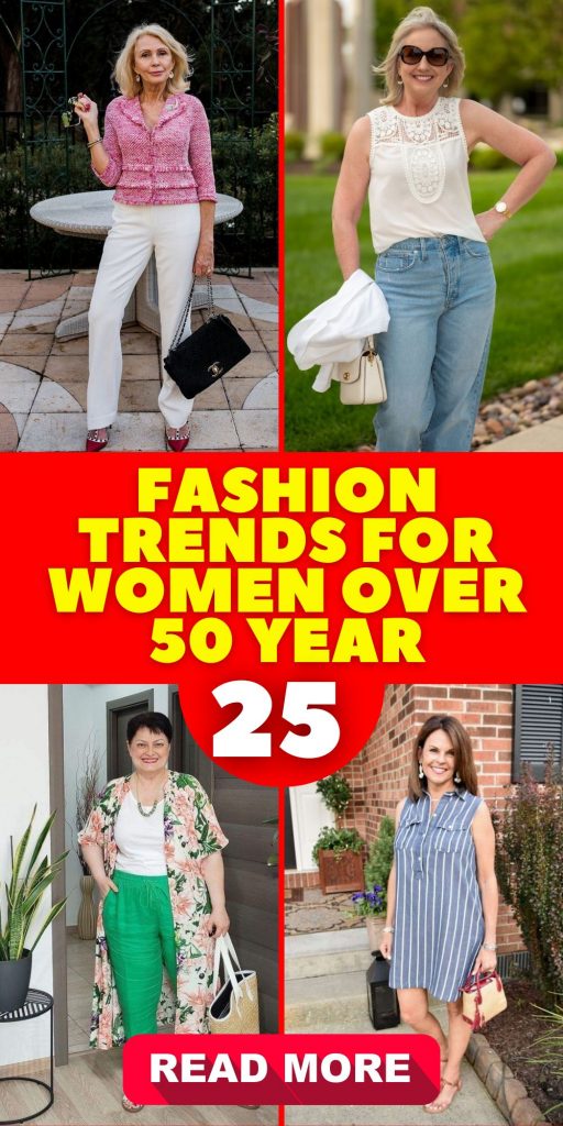 Fashion Trends for Women Over 50 – Embracing Style at Any Age 25 Ideas