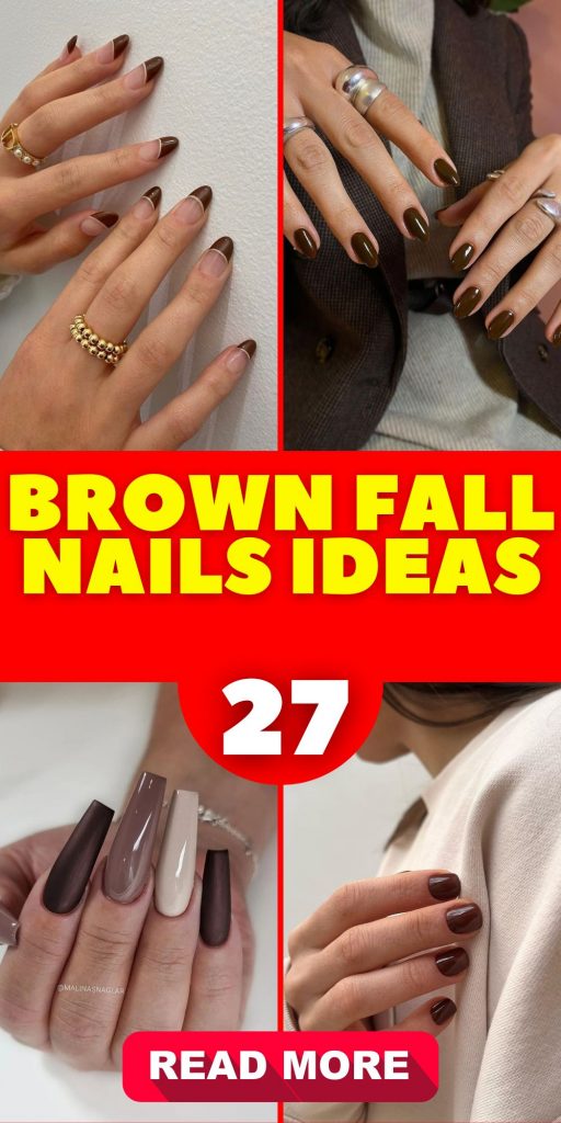 Brown Fall Nails 27 Ideas: The Ultimate Guide to Chic and Cozy Autumn Manicures