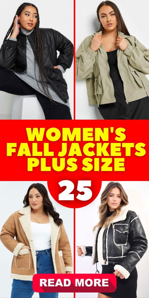 Women's Fall Jackets Plus Size 25 Ideas: Embrace Style and Comfort