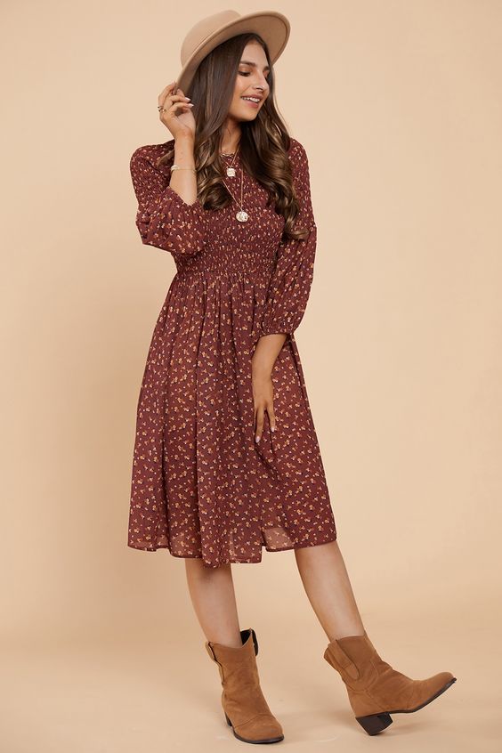 Midi Fall Dresses for Women 25 Ideas: The Perfect Seasonal Style