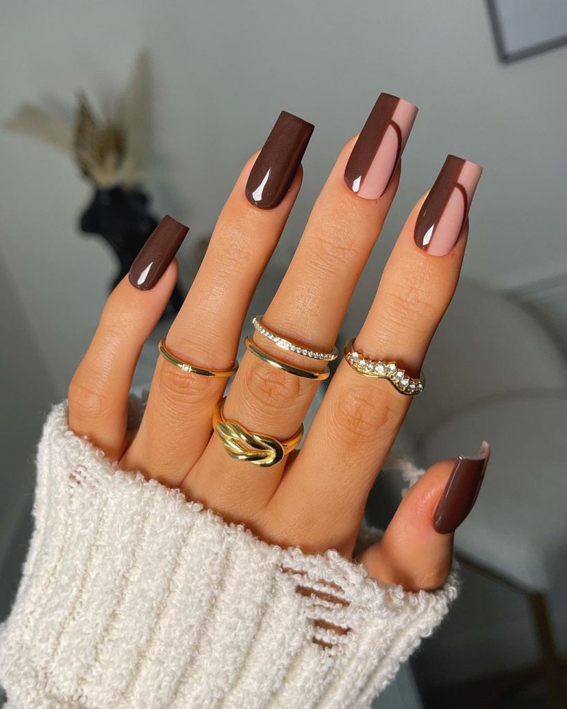 Brown Fall Nails 27 Ideas: The Ultimate Guide to Chic and Cozy Autumn Manicures