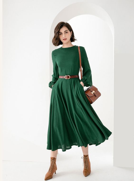 Midi Fall Dresses for Women 25 Ideas: The Perfect Seasonal Style