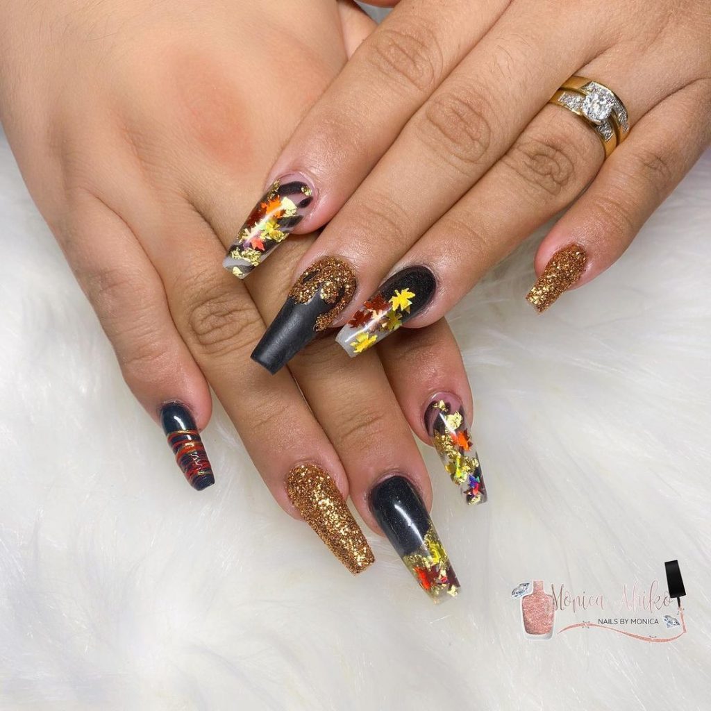 Trendy Fall Coffin Nails 25 Ideas: The Ultimate Guide to Autumn Nail Designs