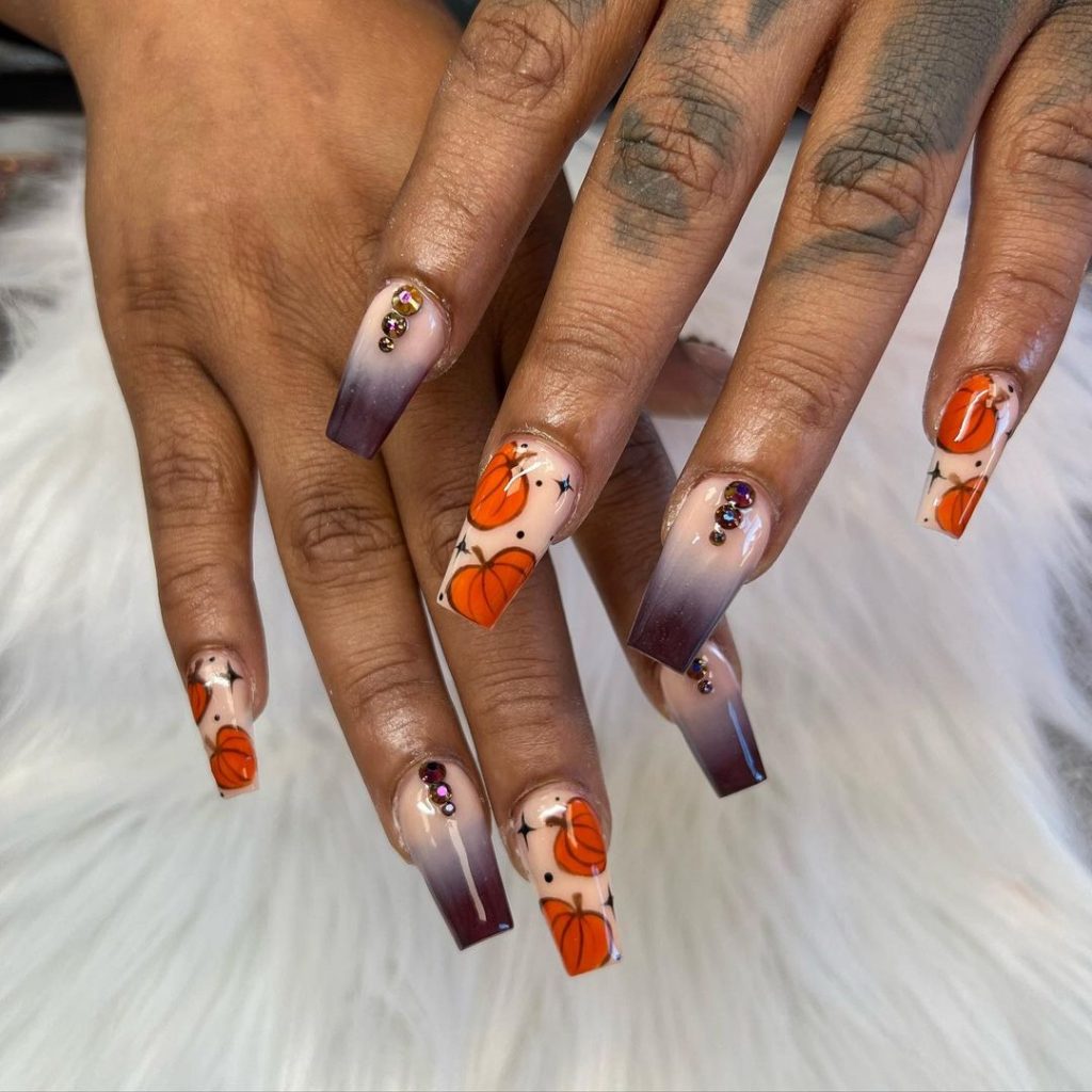 Trendy Fall Coffin Nails 25 Ideas: The Ultimate Guide to Autumn Nail Designs