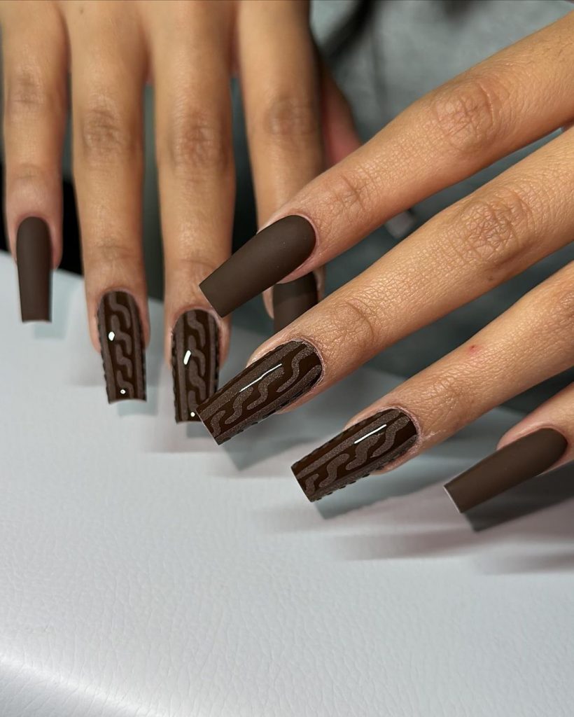 Brown Fall Nails 27 Ideas: The Ultimate Guide to Chic and Cozy Autumn Manicures